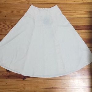 ASOS midi cream swing skirt